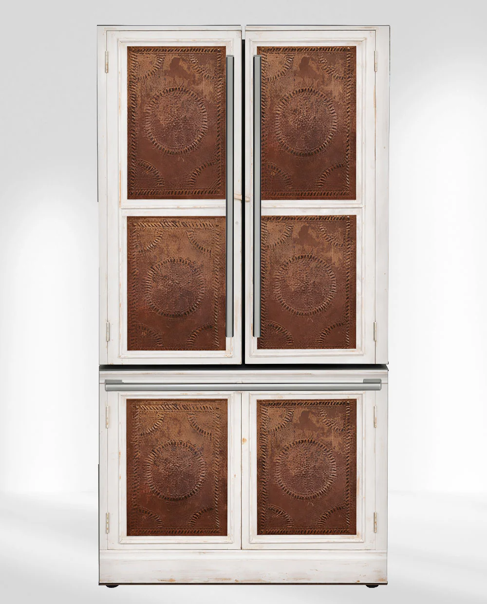 Copper warm white pie safe