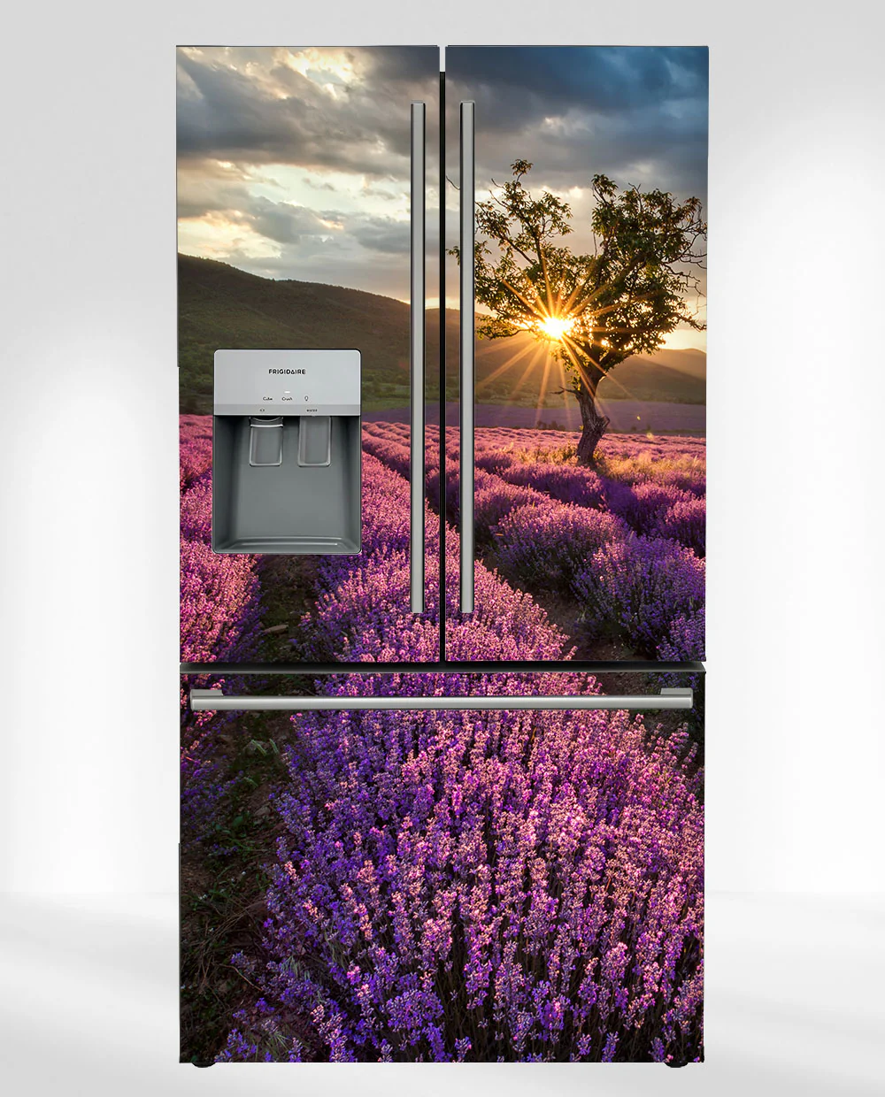 Lavender Field Fridge Magnet Cover